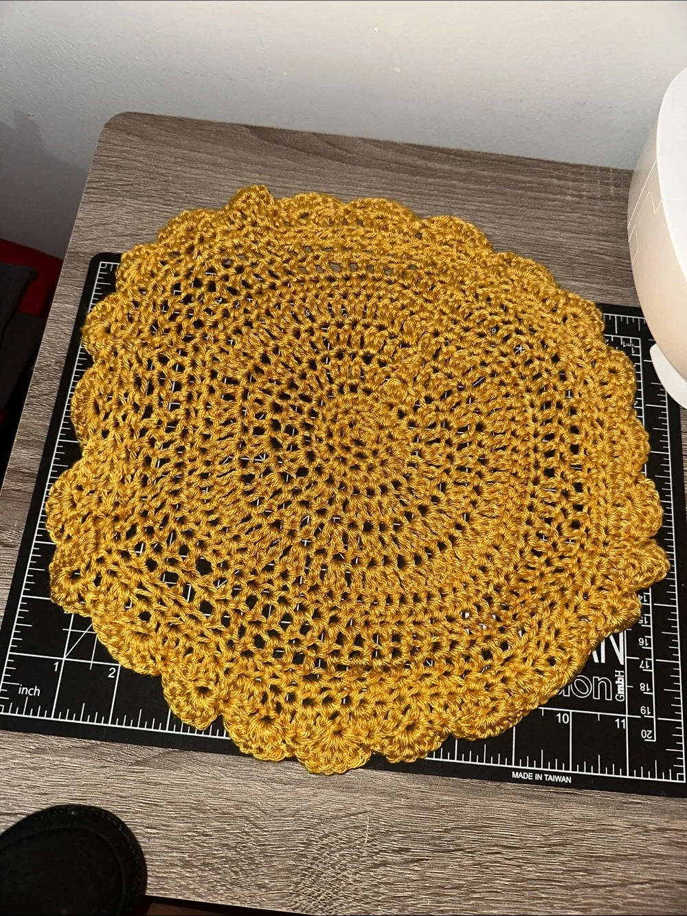 Crochet doily bundle set of 9 bamboo yarn